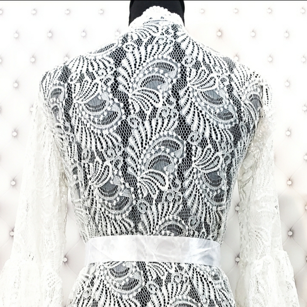 Sexy Lace Beach Coverup - Picture 7 of 8